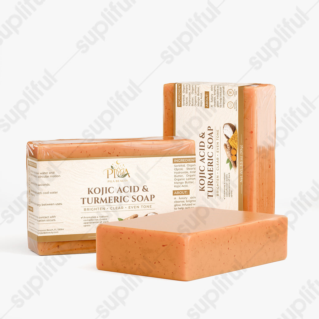 Pila Beauty Kojic Acid & Turmeric Soap