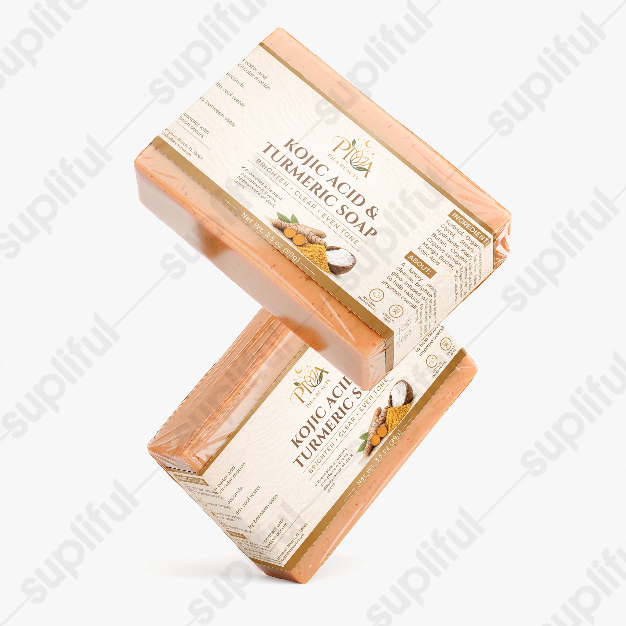 Pila Beauty Kojic Acid & Turmeric Soap